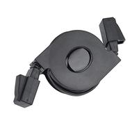 Niiyen Cavo di Rete CAT6, 1pc Nuovo Cavo di Rete LAN RJ45 CAT6 Retrattile Regolabile da 1 m/2 m Cavo Ethernet Piatto schermato con Patch per Modem Router, PC, Laptop Nero(2m)
