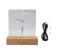 Niiyen Termometro Igrometro per Sauna 2 in 1, con Base in Legno, Igrotermografo Montabile a Parete, per la Misurazione dell'Umidità della Temperatura Puntatore LED RGB (Celsius 0℃-120℃)