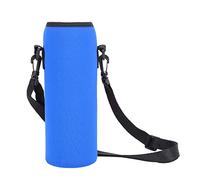 Niiyen Water Bottle Bag Carrier, Outdoor 1000ml Water Bottle Insulated Cover, Neoprene Carrier Bag Pouch with Strap (Blue)
