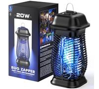 NIIYOCA Lampada Anti-Zanzare Elettrica, Elettroinsetticida 4200V 20W UV, Resistente agli Schizzi IPX4, Non Tossico, Trappola per Zanzare Efficace per Interno ed Esterno