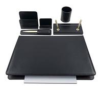 Kit Servizio per Scrivania Scrittoio NERO composto da 6 Pezzi NIJI ITALIANA 121