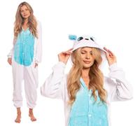 nikcorp - Pigiama da Donna e Bambino, Tuta Pigiama da Donna, Costume Cosplay Onesie - in Materiale Morbido e Caldo - Taglie per Bambini e Adulti - Coniglio, Blu, M