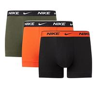 Nike 0000KE1008-9JL Trunk 3PK Boxer Uomo Team Orange/Cargo Khaki/Black S