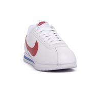Nike - Cortez - Sneakers in pelle bianche, rosse e blu-Bianco Womens 7