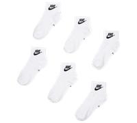 Nike 3 Pack Ankle Unisex - Calze Bianco - Taglia 34 - 37.5 White 34 - 37.5