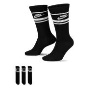 Nike Essential Crew Stripe Socks Black Calze L Nero