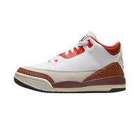 NIKE 3 Retro Se PS, Scarpe da Ginnastica Unisex-Bambini e Ragazzi, Bianco Nero Mars Stone Team Arancione, 31.5 EU