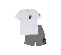 Nike 3Brand Completo T-Shirt e Shorts da Ragazzi Icon Duo Bianco Taglia L (14...