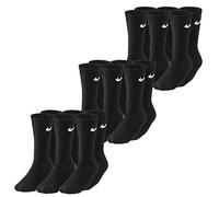 Nike 3PPK Value Cotton Crew (3 pairs) - calzini sportivi 3 paia - uomo L (42-46 EUR) Black/White unisex