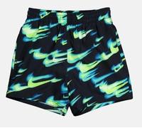 Nike 4" Volley Short Costume Nero Stampa Swoosh Junior Bimbo NESSG813-737