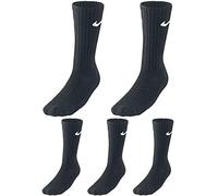 Nike 5 paia di calzini da uomo e da donna, set risparmio, calzini da tennis, calzini sportivi da corsa, pacchetto, Nero , 48