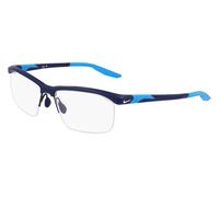 Nike 7402 410, Blu, BIO plastic, Uomini occhiali 56