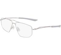 Nike 8215 045, Argento, Metal, Uomini occhiali 56