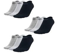 Nike 9 paia di calzini per sneaker No Show, colore: nero, bianco, multicolore, multicolore, 42-46