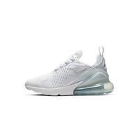 Nike 943345-103 Air Max 270 (GS) Uomo, White/White-Metallic Silver EU 39
