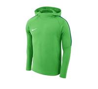 Nike Academy 18, Felpa Con Cappuccio Uomo, Lt Green/(White) Spark/Pine, XXL