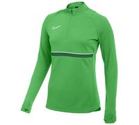 Nike Academy 21 Drill Top - Felpa da Donna, Donna, CV2653-362, Lt Green Spark/White/Pine Green/White, XL