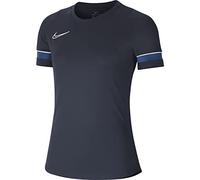 Nike Academy 21 - Maglia da allenamento da donna, Donna, Maglia da donna., CV2627-453, Ossidiana/bianco/blu/bianco, XS