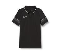 Nike Academy 21, Polo Unisex Bambini E Ragazzi, Nero/Bianco/Antracite/Bianco, S
