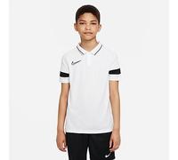 Nike Academy 21, Polo Unisex Bambini E Ragazzi, White/Black/Black/Black, M