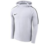 Nike Academy18 Hoodie, Felpa Bambino, Bianco White/(Black), M