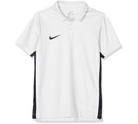 Nike Academy18, Polo Unisex Bambini, Bianco/Nero/Nero, XS