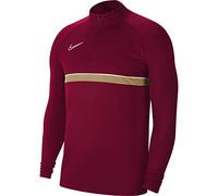Nike Acd21 Dril Top a Maniche Lunghe Unisex per Bambini, Unisex - Bambini, CW6112-677, Rosso/Bianco/Oro Jersey/Bianco, 12-13 Anni