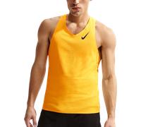 Nike AeroSwift Canotte e Top L Giallo