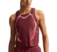 Nike AeroSwift crop Canotte e Top L Rosso