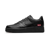 Nike mens Air Force 1 Low Supreme Mini Box Logo White, Scarpe sportive da uomo, nero, 44 EU