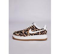 Nike - Air Force 1 '07 - Sneakers unisex leopardate e bianche-Bianco WM 13