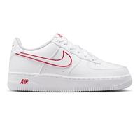 NIKE Air Force 1 Bianco e Rosso IF6158 100 White/University Red Scarpa per Ragazzi (Bianco, Sistema Taglie Calzature EU, Adolescente, Numero, Media, 38.5)