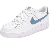 NIKE Air Force 1 (GS), Sneaker, Bianco Metallizzato Argento Temporale, 39 EU