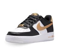 Nike Air Force 1 (GS), Sneaker, Black/Metallic Gold/Black/Whit, 37.5 EU