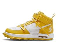 NIKE Air Force 1 Mid SP Lthr, Sneaker Uomo, White/White-Varsity Maize, 45 EU