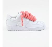 Nike Air Force 1 Rope Laces Custom Pink Rosa Big Bubble Grigi