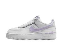 NIKE Air Force 1 Shadow, Sneaker Donna, White Lilac Bloom Photon Dust White, 37.5 EU
