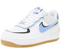 NIKE Air Force 1 Shadow, Sneaker Donna, White Royal Pulse Black Photon Dust, 36 EU