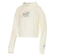NIKE Air Ft Felpa con Cappuccio White/Crimson Bliss/Worn Blue XL