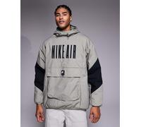 Nike - Air - Giacca grigia e nera-Verde L