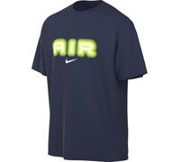 Nike Air HM0185-410 - Maglietta da Uomo con Grafica Midnight Navy/Volt, S