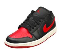 Jordan WMNS AIR JORDAN 1 LOW 'Bred Sail' men Lowtop black|red in taglia:37,5