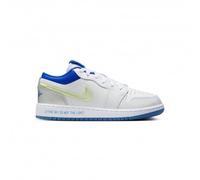Nike Air Jordan 1 Low School Gs Bianco Blu - Sneakers Bambino EUR 38.5 / US 6Y