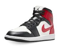 NIKE Air Jordan 1 Mid da Donna, Sail/Gym Red-off Noir-White, 38 EU, Sail Gym Rosso off Noir Bianco, 40 EU