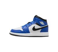 NIKE Air Jordan 1 Mid GS Grade Scuola Formatori Sneakers Scarpe Moda, Gioco Royal White, 39 EU
