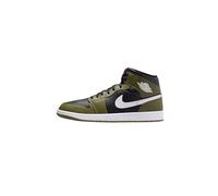 Nike Air Jordan 1 Mid (GS), Scarpe da Ginnastica Bambini e Ragazzi, Black Gym Red White 01, 38 EU