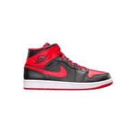 Nike Air Jordan 1 Mid Schuhe, Scarpe da Ginnastica Uomo, Allevato Nero Rosso, 44.5 EU
