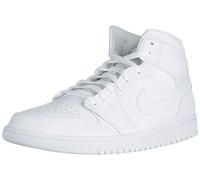 Nike Air Jordan 1 Mid, Scarpe da Basket Uomo, Bianco (White/White/White), 47 EU