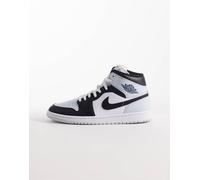 Nike - Air Jordan 1 Mid - Sneakers alte nere, blu e bianche-Nero MW 11.5