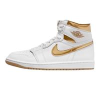 NIKE Air Jordan 1 Retro Hi OG Scarpe da ginnastica da donna alla moda, Oro bianco, 38 EU